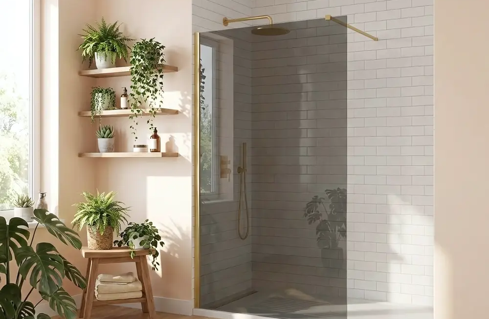 Przestrzeń i światło w łazience – co wnosi prysznic walk in