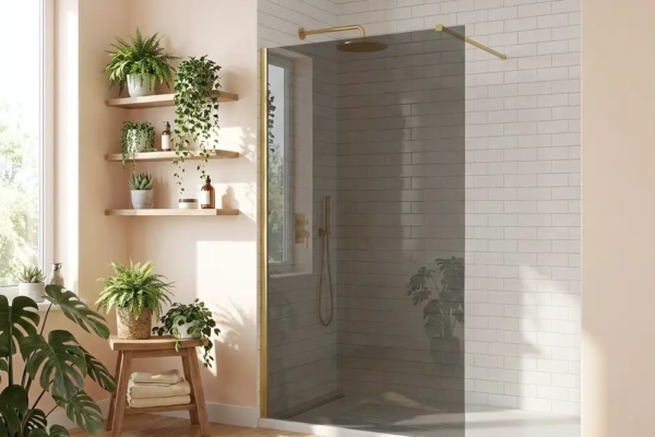 Przestrzeń i światło w łazience – co wnosi prysznic walk in